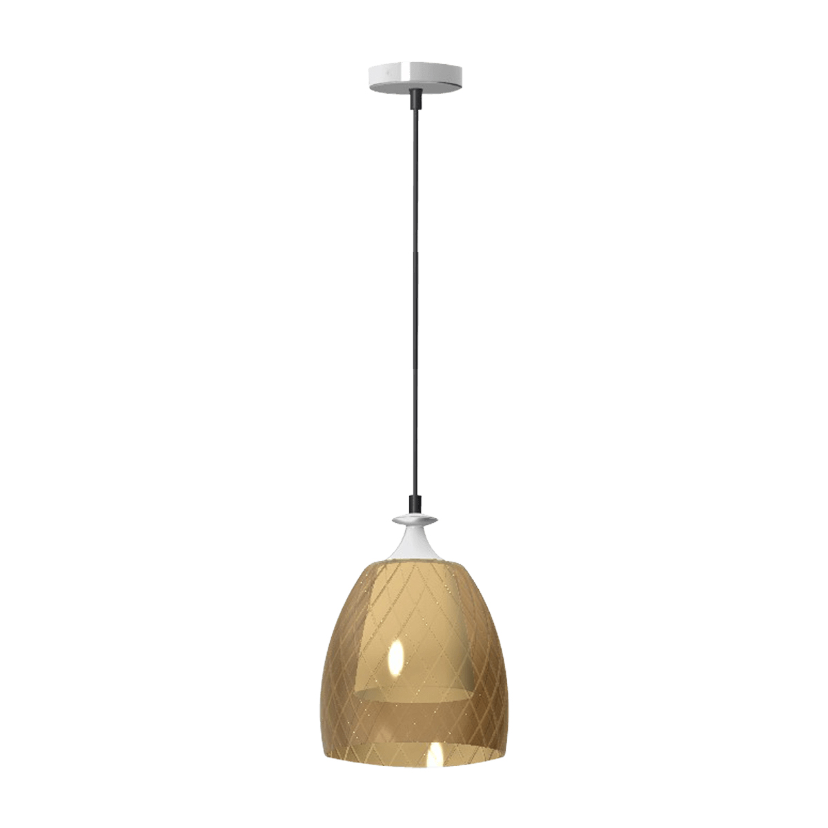 Havells Crystine Pendant Light 1 Lamp E27 Amber ElectricBasket