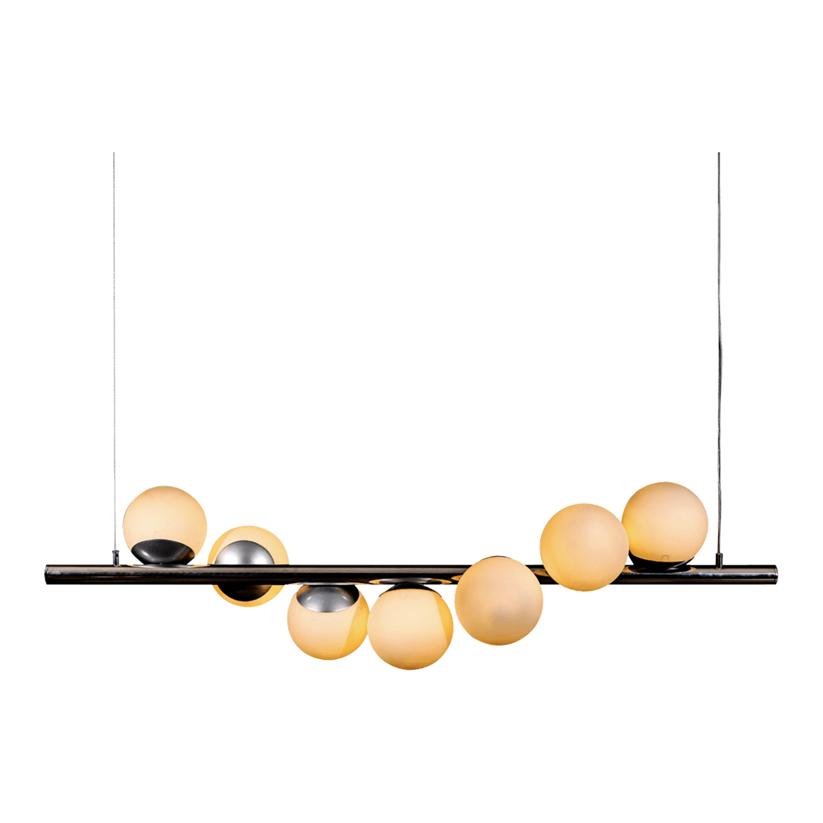 Havells Venz Chandelier 7 Lamp E14 Opal Glass Chrome White