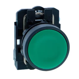 Schneider Push Button Plastic Flush Green Spring Return 1 NO XB5AA31N