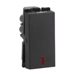 Havells Fabio 16A One Way Switch With Indicator Black