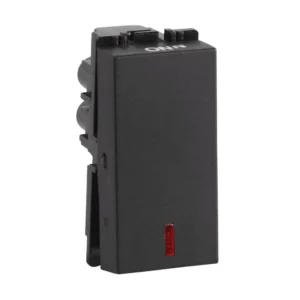 Havells Fabio 16A One Way Switch With Indicator Black