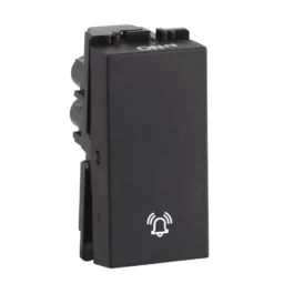 Havells Fabio 10A Bell Push Switch Black