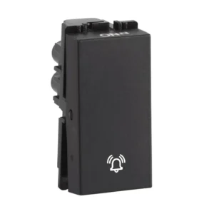 Havells Fabio 10A Bell Push Switch Black