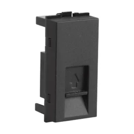 Havells Fabio Telephone Socket 1M Black