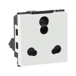 Havells Fabio 16A Shuttered Socket White