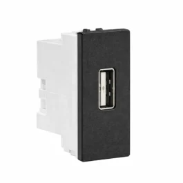 Havells Fabio USB Charger 2.1 A Single Port 1M Black