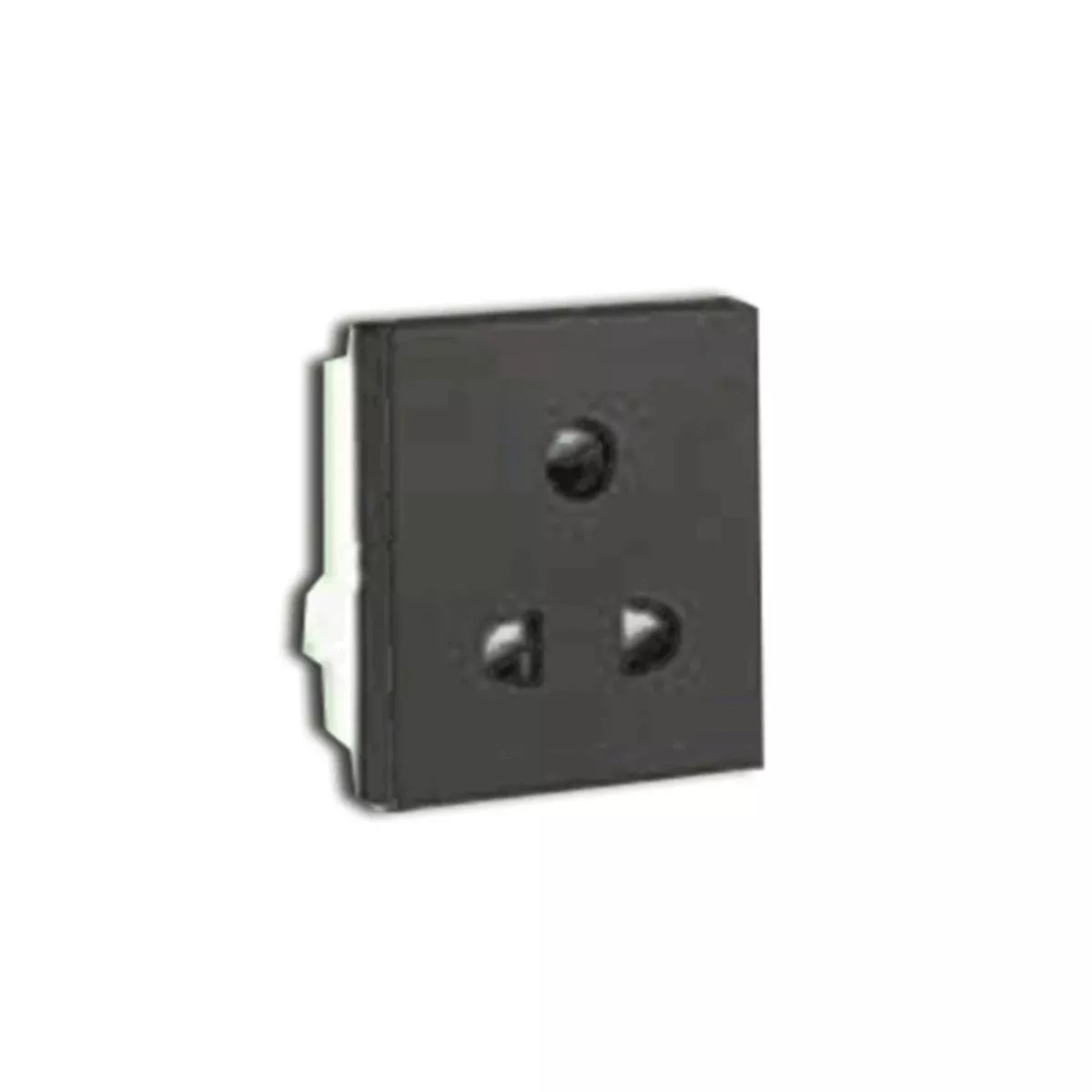 Havells Fabio 6A 3Pin Socket Black ElectricBasket