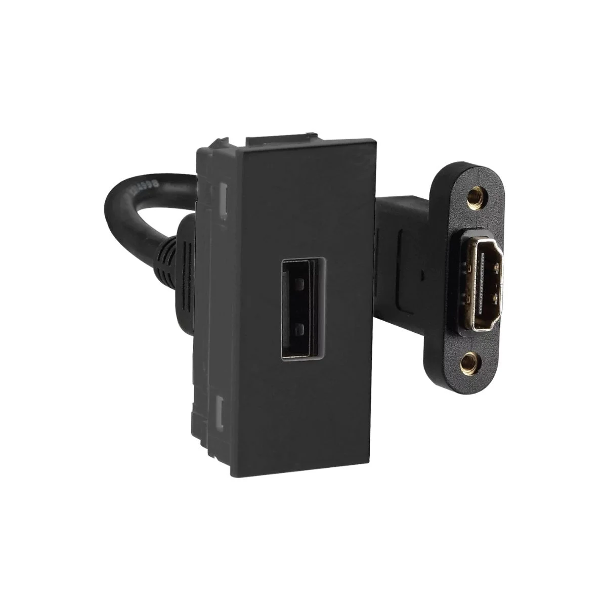 Havells Crabtree Verona USB Socket Data Communication Black ElectricBasket