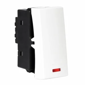 Havells Crabtree Athena One Way Soft Switch With Indicator 16A White