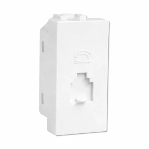Havells Coral Telephone Socket 1M White