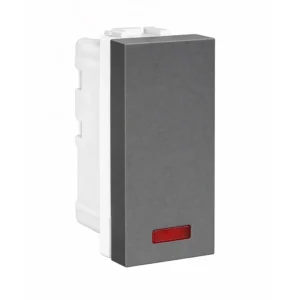 Havells Coral 16A One Way Switch With Indicator Grey