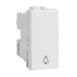 Havells Coral 10A Bell Push Switch White