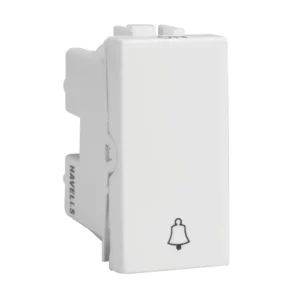 Havells Coral 10A Bell Push Switch White