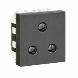 Havells Coral 6A 3Pin Socket Grey