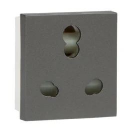 Havells Coral 16A Shuttered Socket Grey