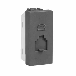 Havells Coral Telephone Socket 1M Grey