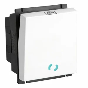 Havells Crabtree Murano 32A One Way Mega DP Super Soft Switch With Indicator 2M White