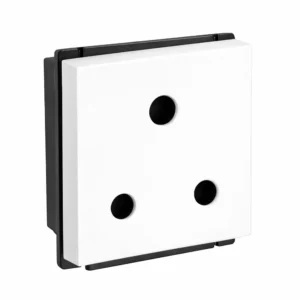Havells Crabtree Murano 6A 3Pin Shuttered Socket With ISI Marking White