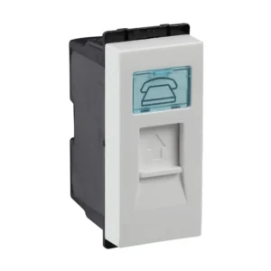 Havells Crabtree Murano Telephone Socket (RJ -11) White