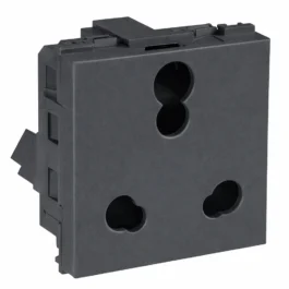 Havells Crabtree Signia 16A 3Pin Shuttered Socket With ISI Gery
