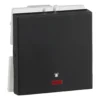 Havells Crabtree Signia Mega Bell Push Switch With Indicator 2M 10A Grey