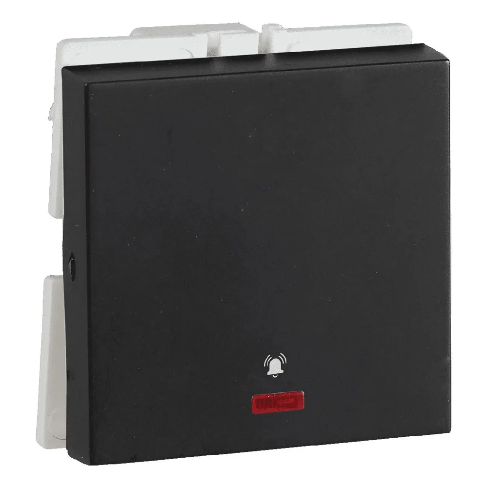 Havells Crabtree Signia Mega Bell Push Switch With Indicator 2M 10A Grey