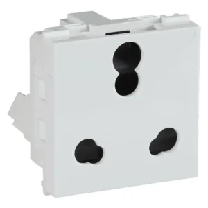Havells Crabtree Signia 16A 3Pin Shuttered Socket With ISI White