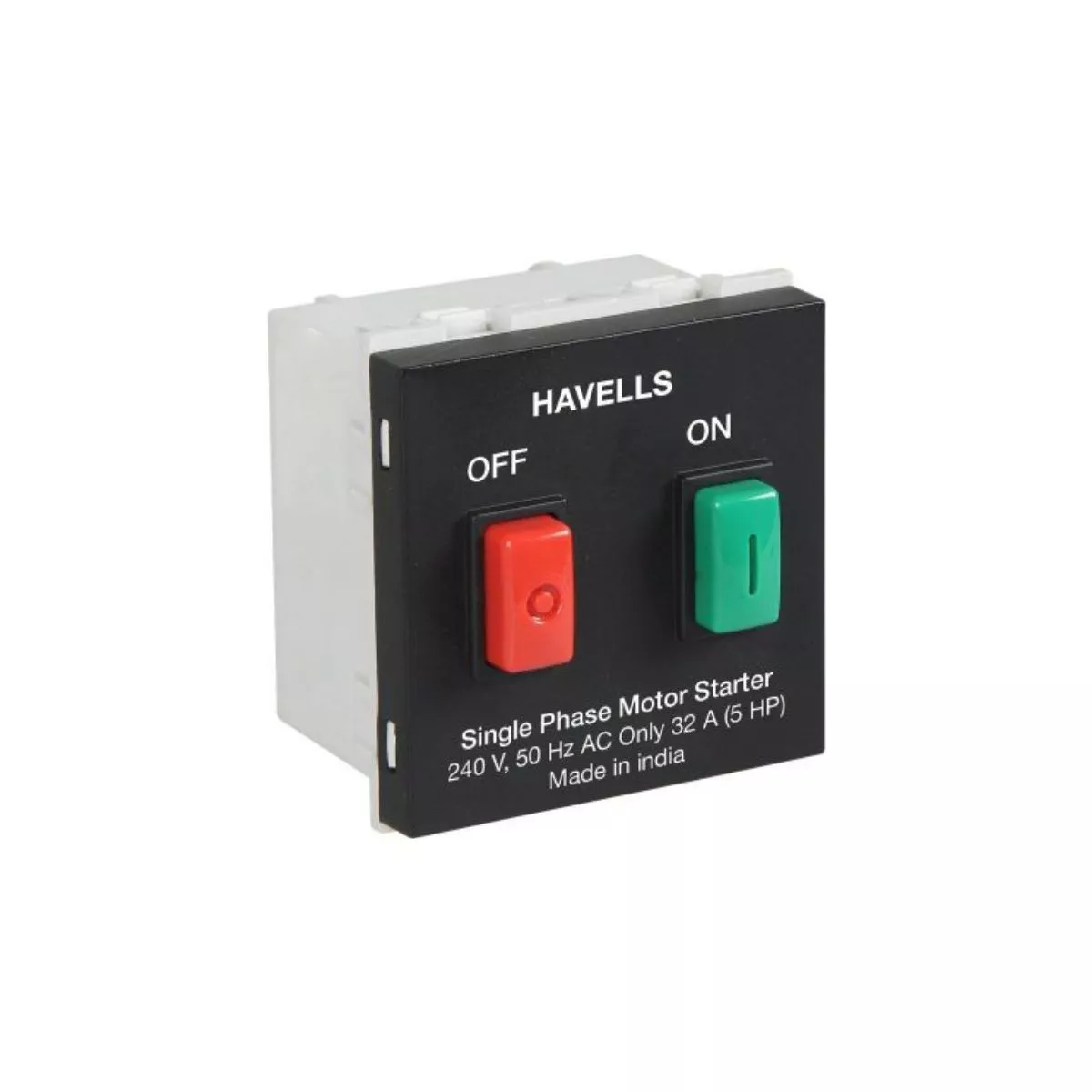 Havells Fabio Motor Starter 25A Black ElectricBasket