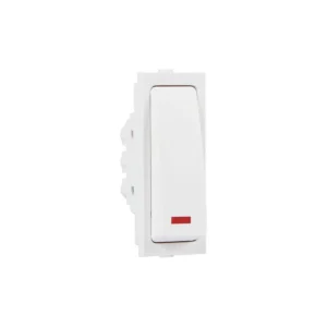 Reo Bliss 20A One Way Switch With Indicator White