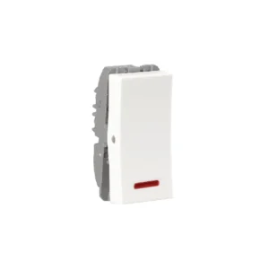 Reo Elegant 16A One Way Switch With Indicator White