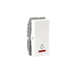 Reo Elegant 6A Bell Push Switch With Indicator White