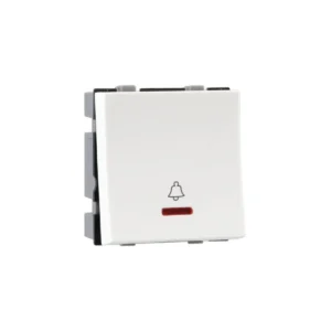 Reo Elegant 6A Mega Bell Push Switch With Indicator White