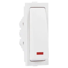 Reo Bliss 20A One Way Switch With Indicator White