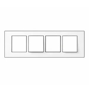 Havells Crabtree Murano Modular Combined Plate 8M Horizontal Pearl White