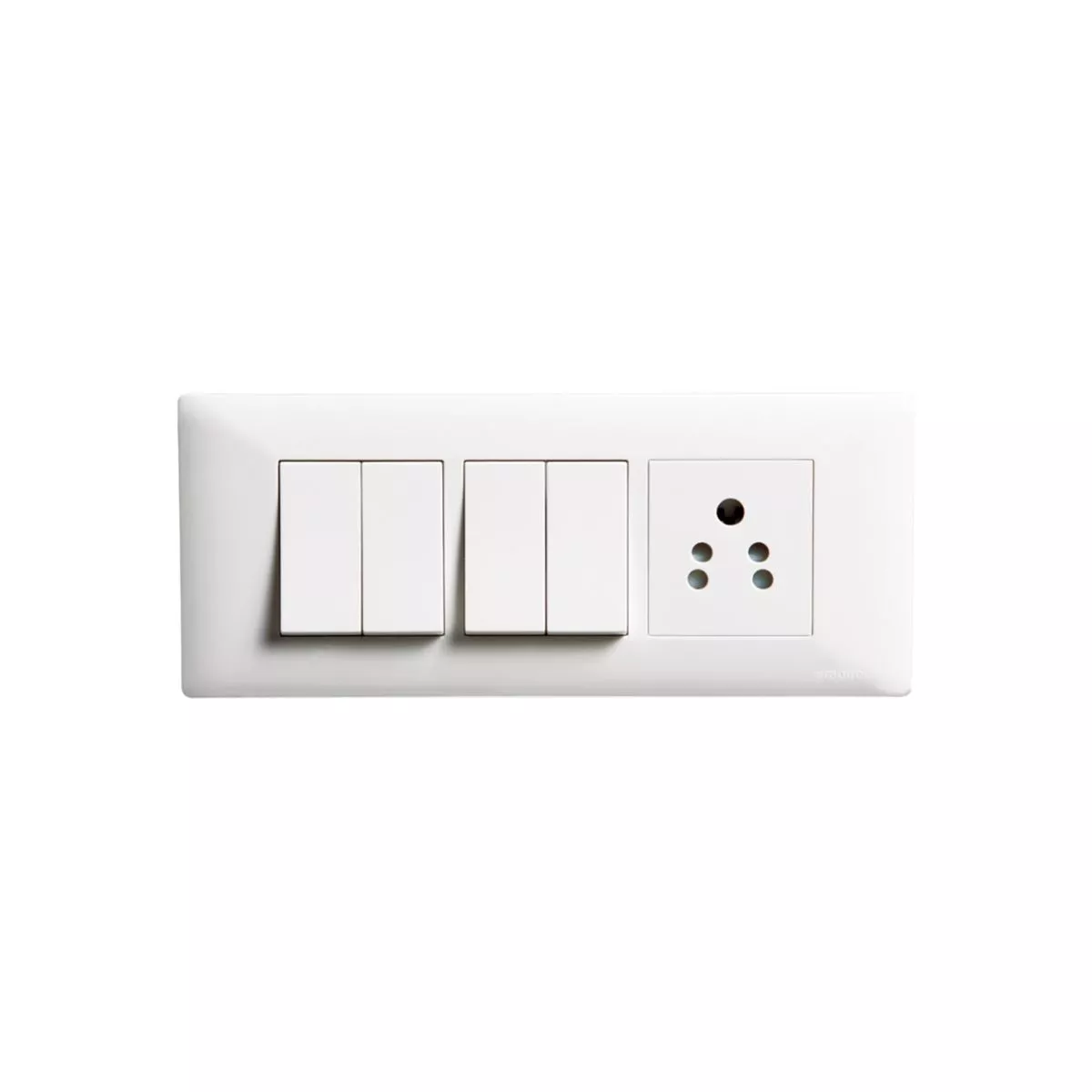 Havells Crabtree Athena Moderna Combined Plate M Chalk White