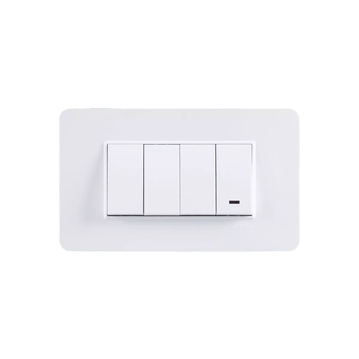 Havells Crabtree Signia Modular Combined Plate Without Pillar 4M White ...