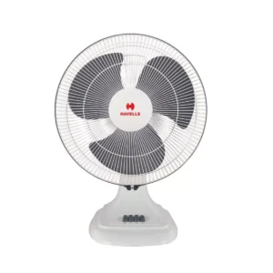 Havells Accelero HS Table Fan 400mm White Grey