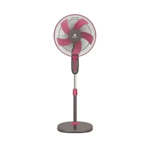 Havells Pentaforce Pedestal Fan 400mm White Magenta