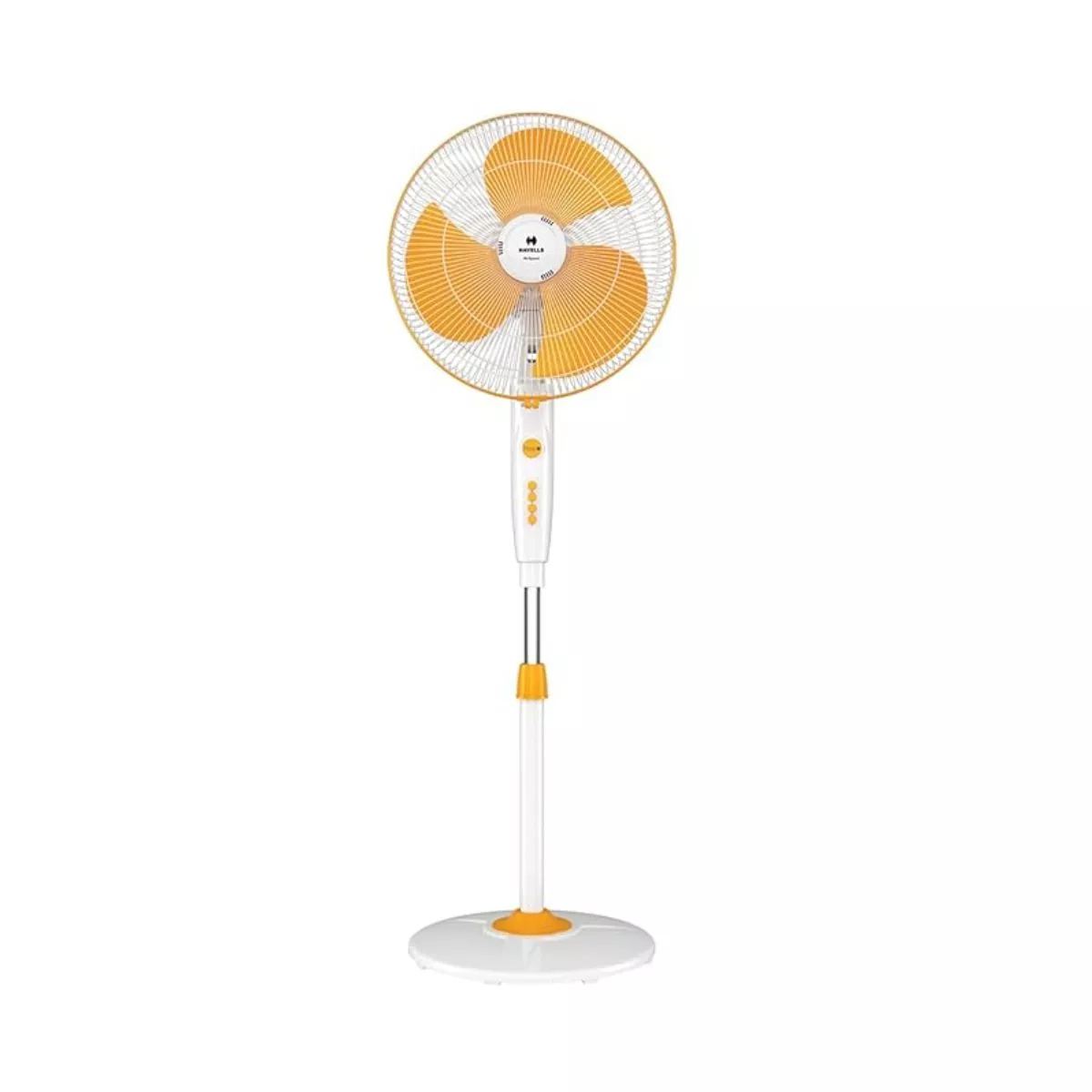 Havells Sprint Bldc Pedestal Fan 400mm White Yellow ElectricBasket