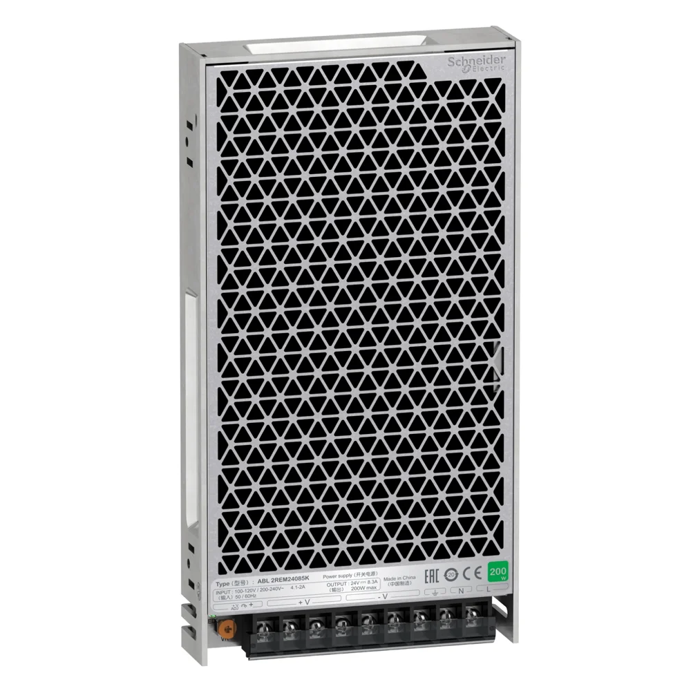 Schneider Single Phase Power Supply 8.5A 200W 24V DC ABL2REM24085K