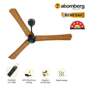 Atomberg Renesa + Ceiling Fan 1200MM Wood