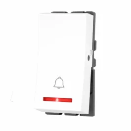 Havells Adiva One Way Bell Push Switch With Indicator 6A White