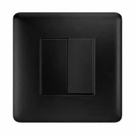 Havells Adiva Modular Combined Plate 8M Black