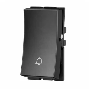Havells Adiva One Way Bell Push Switch 6A Black
