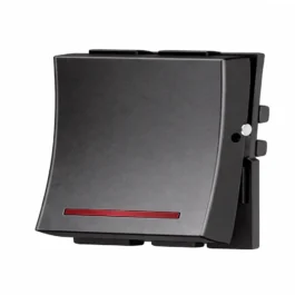 Havells Adiva One Way Switch DP 32A Indicator Black