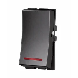 Havells Adiva One Way Switch 25A With Indicator Black