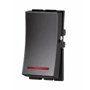 Havells Adiva One Way Switch 25A With Indicator Black