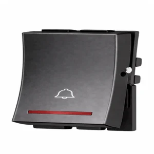 Havells Adiva One Way Mega Bell Push 6A Indicator Black