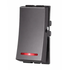 Havells Adiva One Way Switch 25A With Indicator Grey