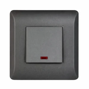 Havells Coral Ebony Combined Plate 4M Grey